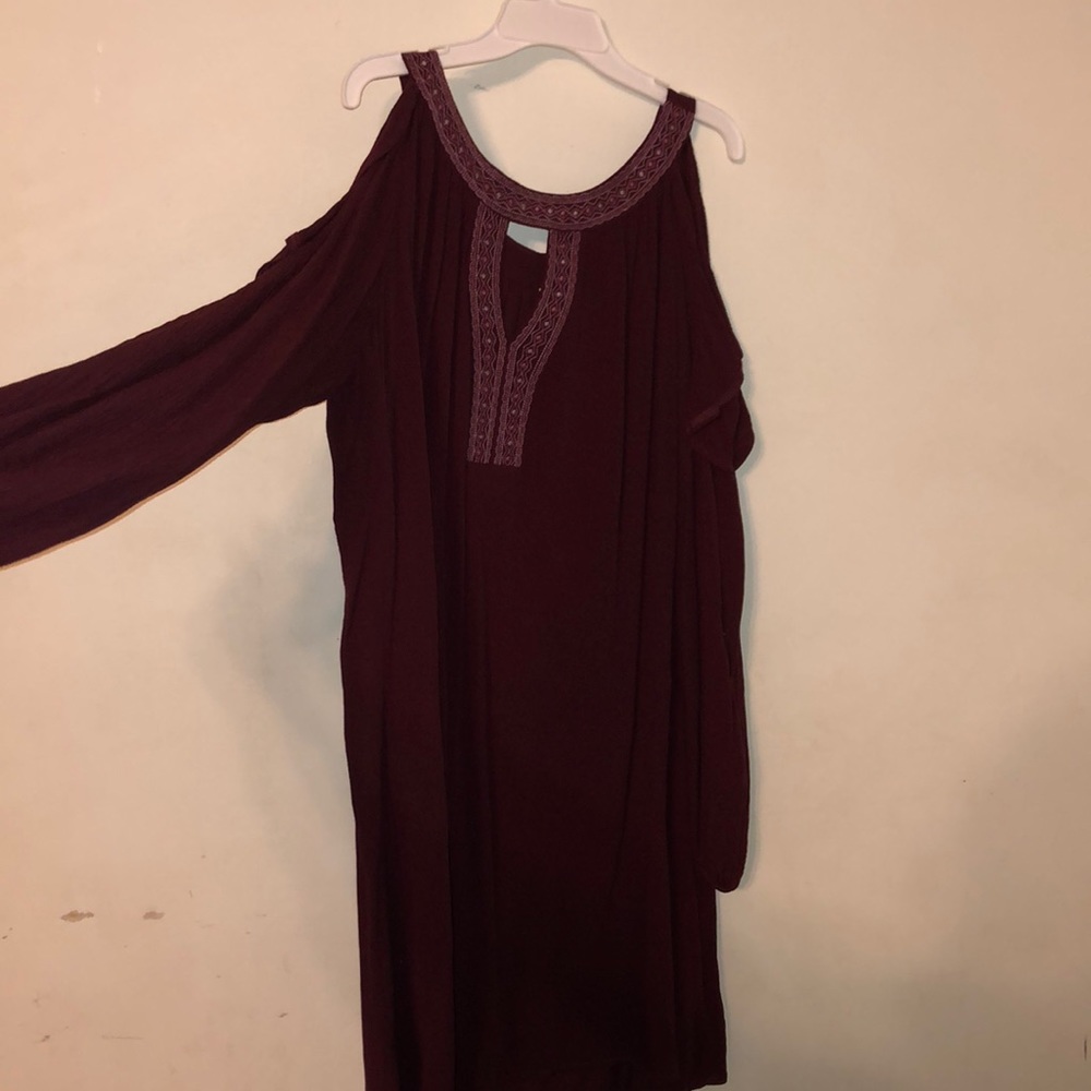 Burgundy’ dress